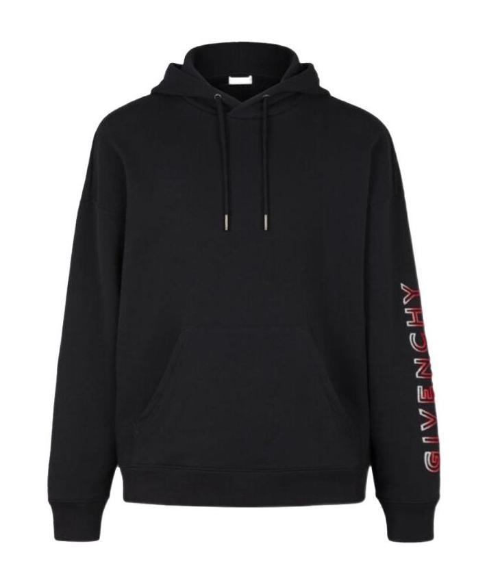 Givenchy Gradient Logo Hoodie In Black