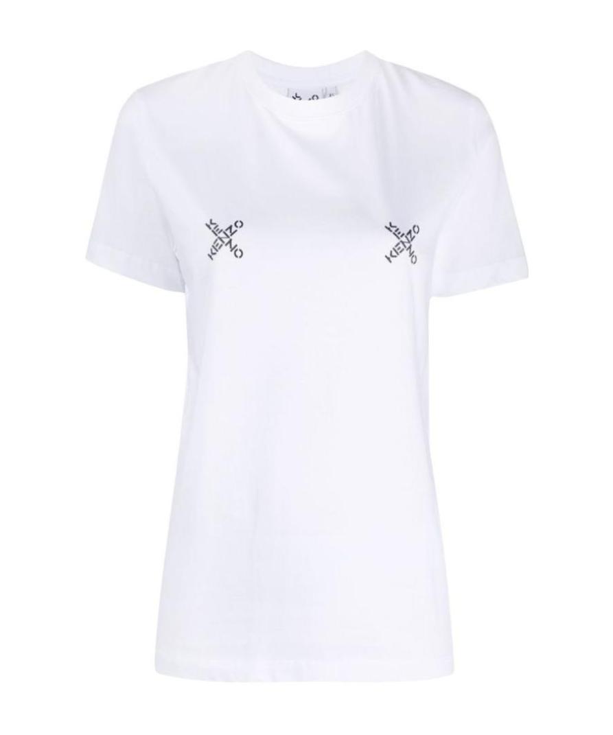 Kenzo Cross Logo T-shirt In White