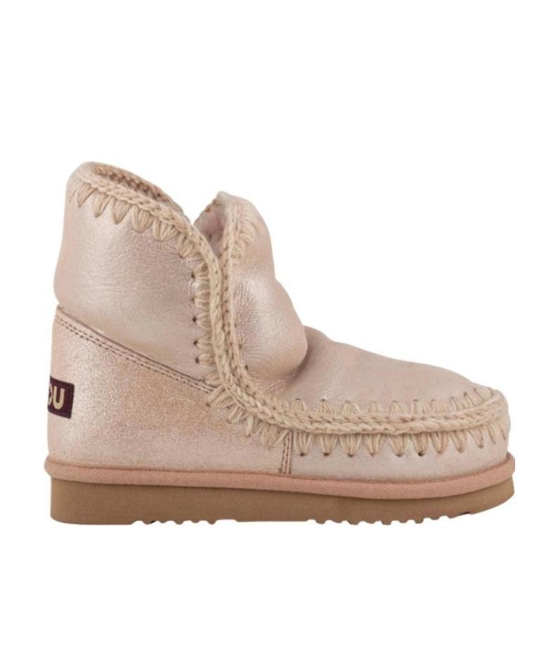 Mou Metallic Snow Boots In Brown