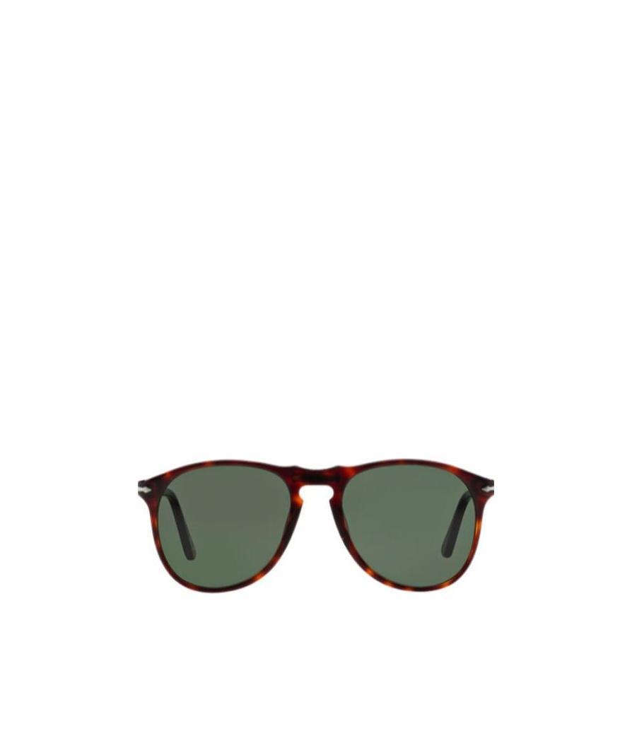 Persol Round Frame Sunglasses In Green