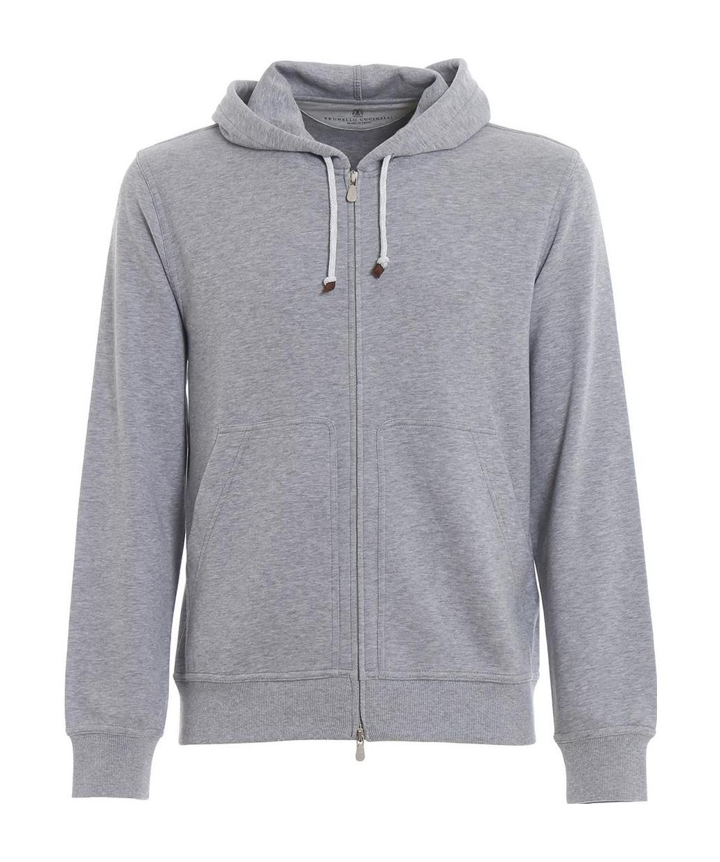 BRUNELLO CUCINELLI BRUNELLO CUCINELLI ZIPPED DRAWSTRING HOODIE