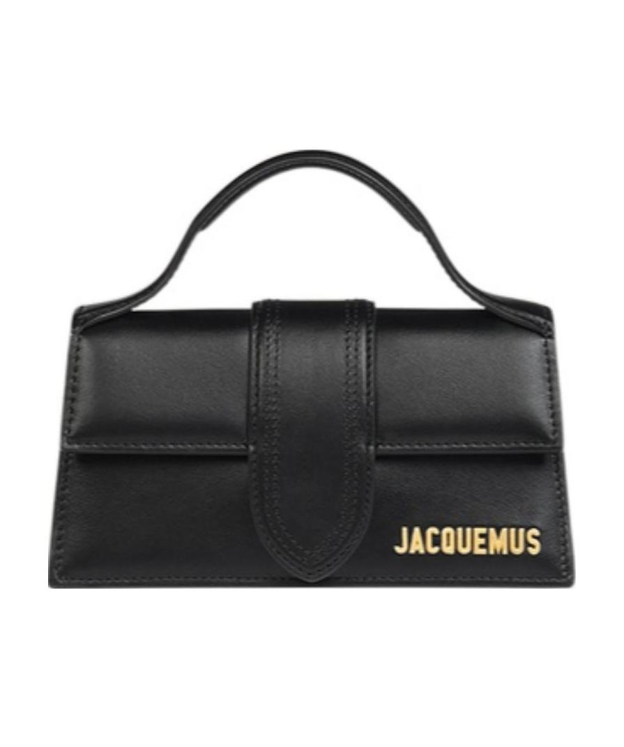 Jacquemus Le Bambino Small Leather Shoulder Bag In Black