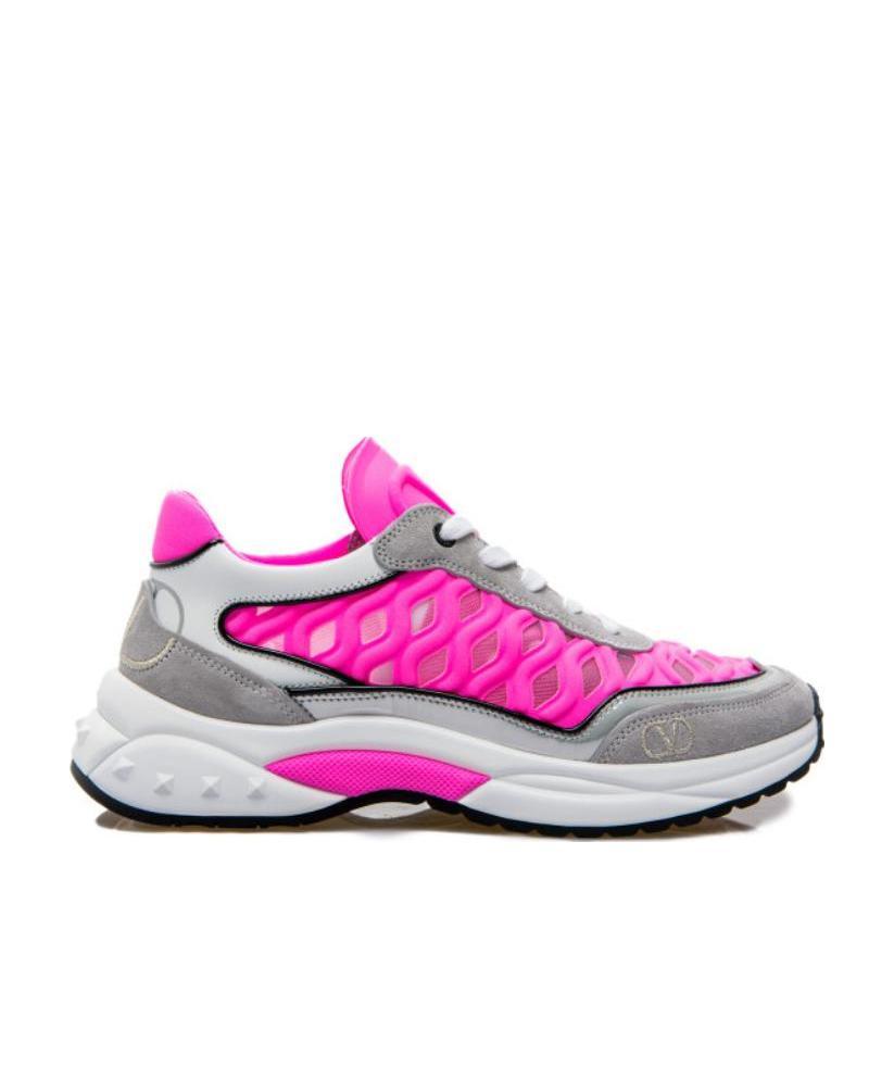 Valentino Ready Go Runner Low-top Sneakers In Gray