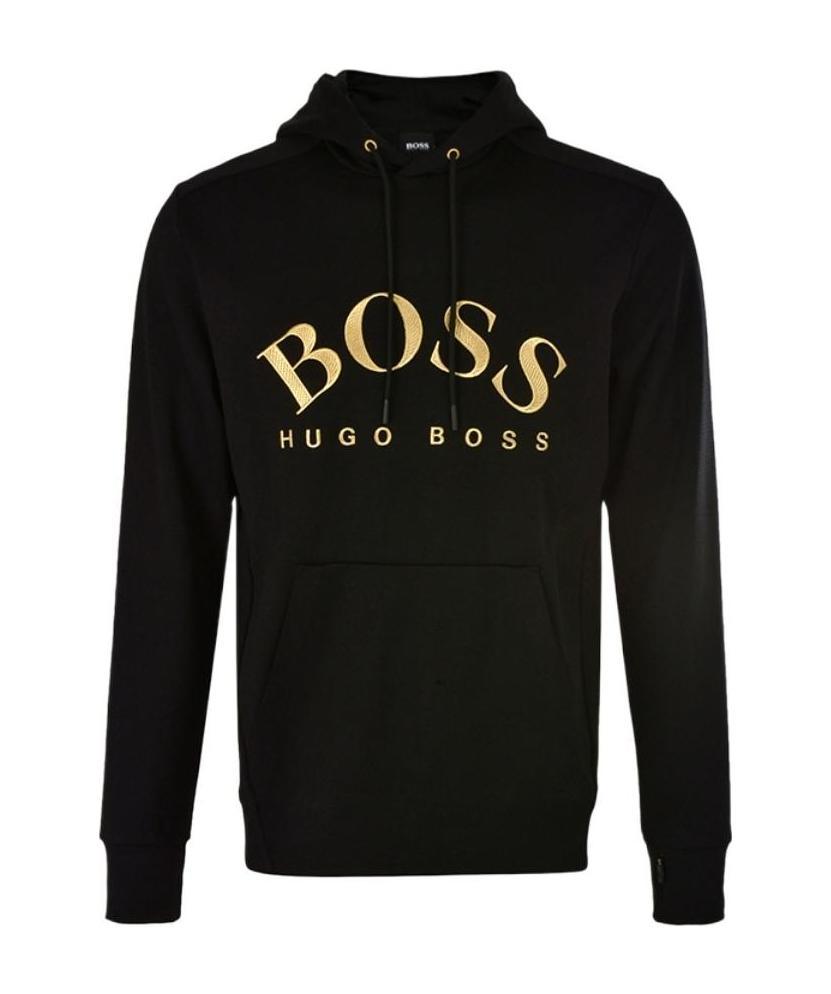 HUGO BOSS COTTON CLASSIC LOGO LOGO LONG-SLEEVED SWEATER