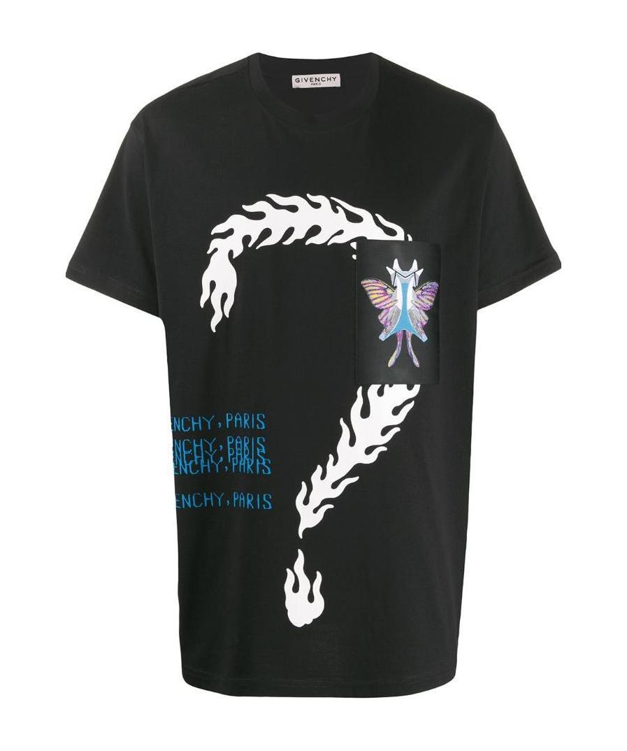 Givenchy Logo Printed T-shirt In Black