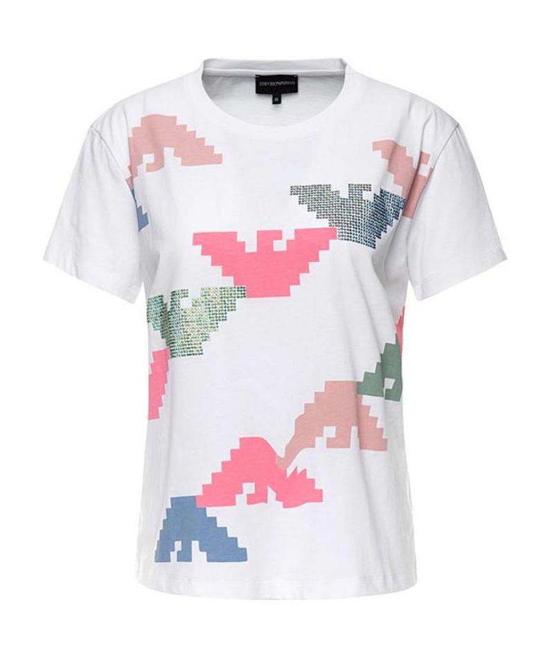 EMPORIO ARMANI ROUND-NECKED LOGO T-SHIRT 