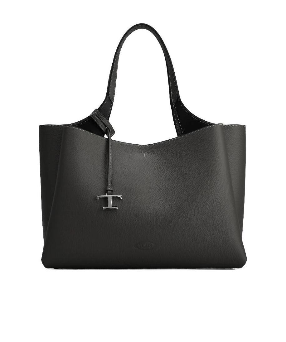 Tod's Medium Leather Shoulder Bag In Black