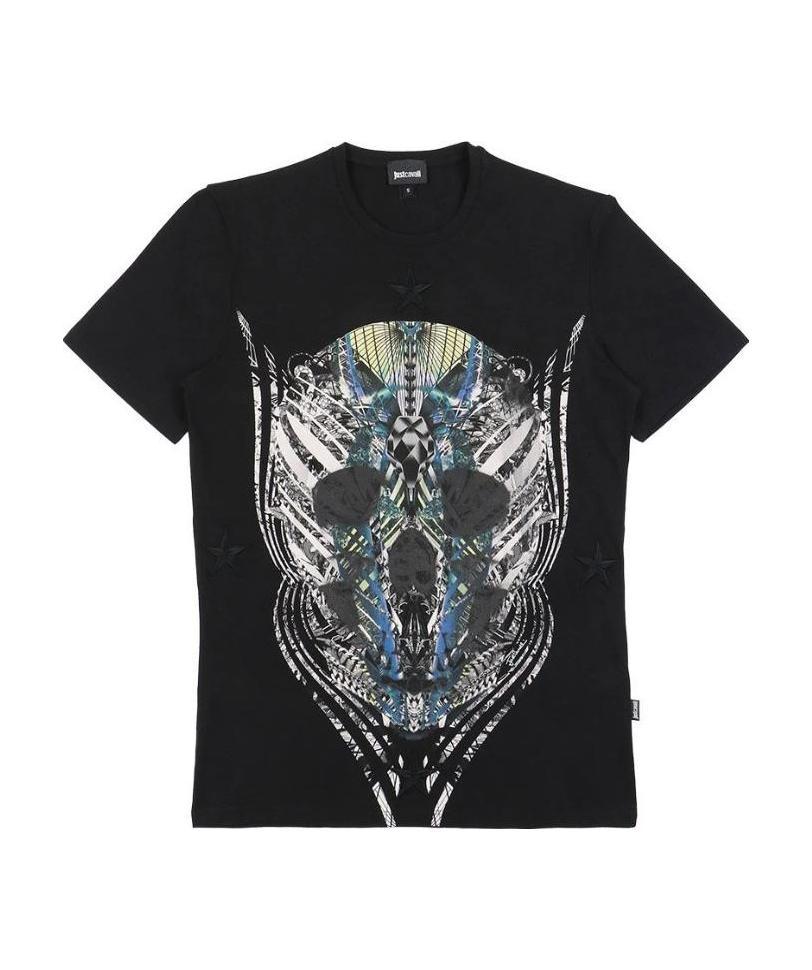 Just Cavalli Item O-neck Short-sleeved T-shirt In Black