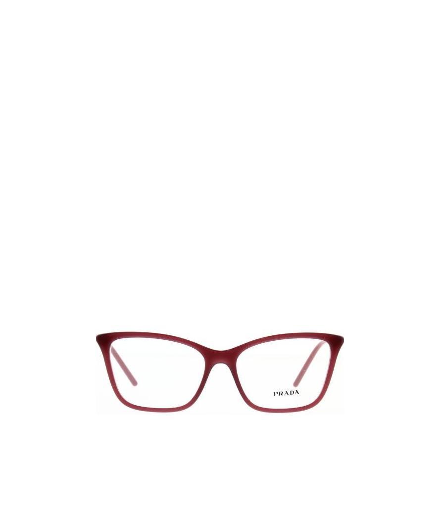 Prada Logo Flat Mirror In Red