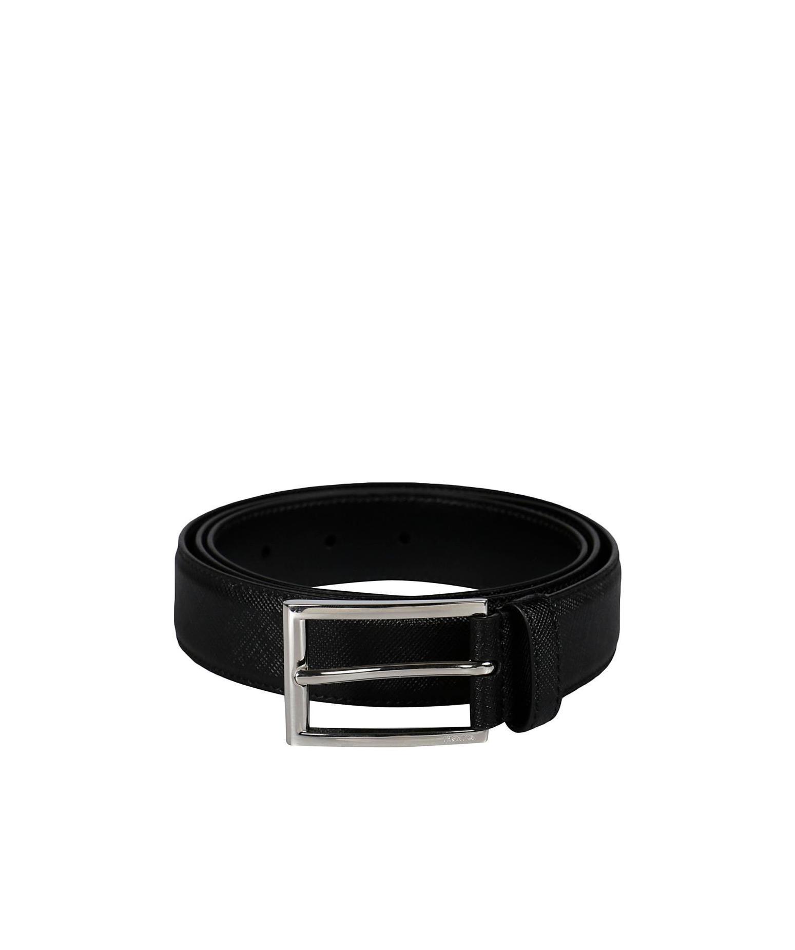 Prada Buckle Belt In Black
