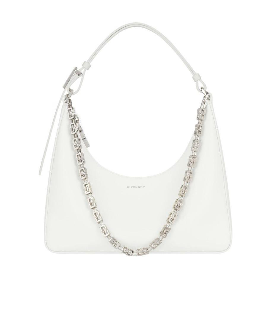 Givenchy Chain-link Detail Shoulder Bag In Ivory White