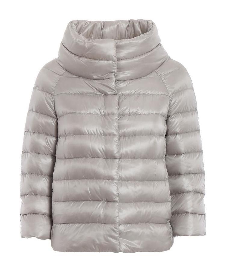 Herno Zipped Padded Jacket In Gray