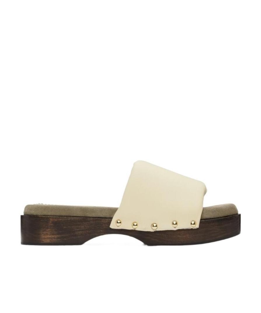 Nanushka Off-white Stefflon Sandals In Nude