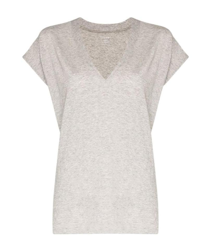 Frame Cap Sleeves T-shirt In White