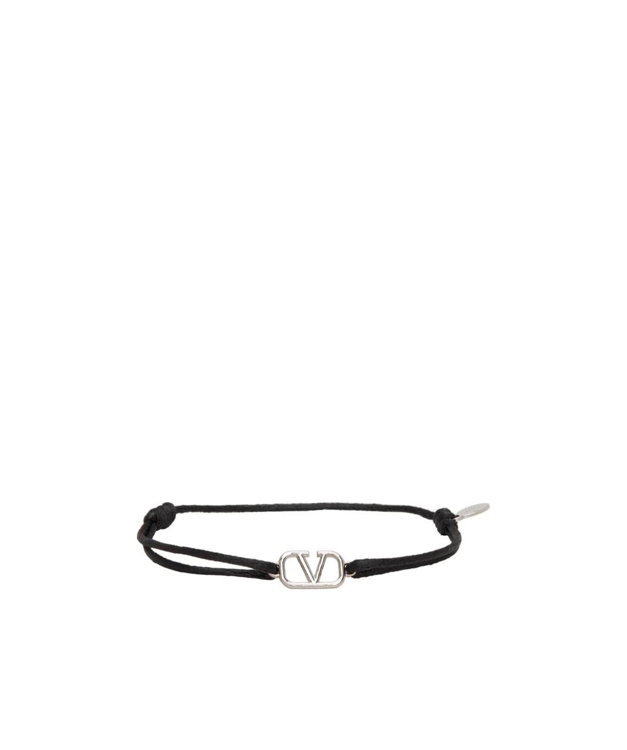 Valentino Vlogo Double-strap Bracelet In Black