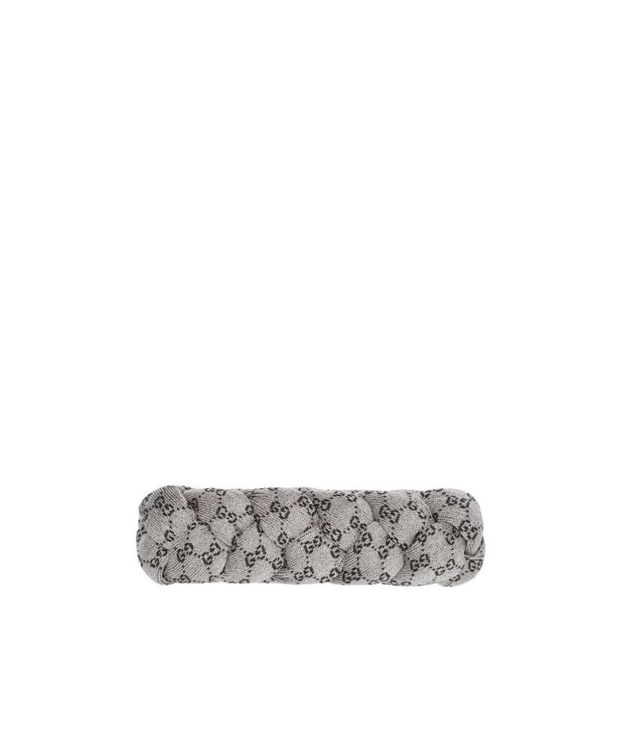 Gucci Gg Supreme Jacquard Headband In Gray