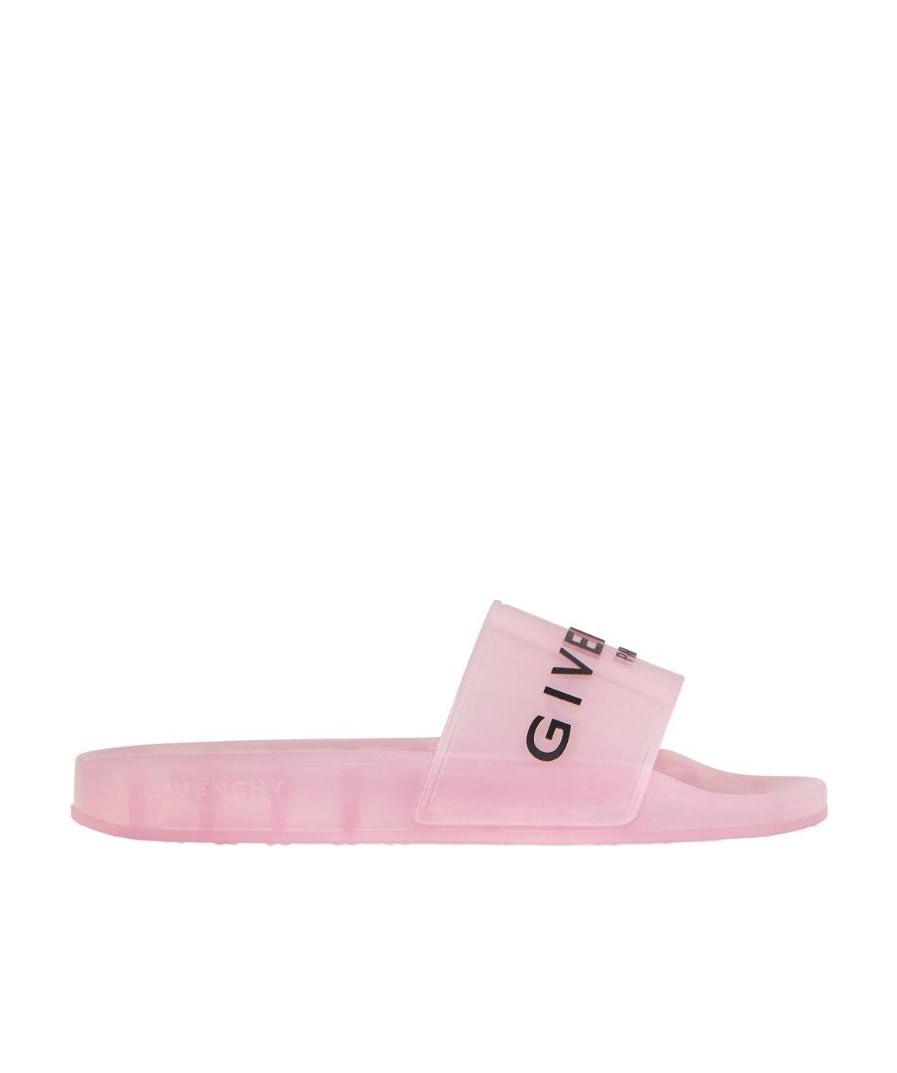 Givenchy Logo Flat Bottom Flip-flop In Pink