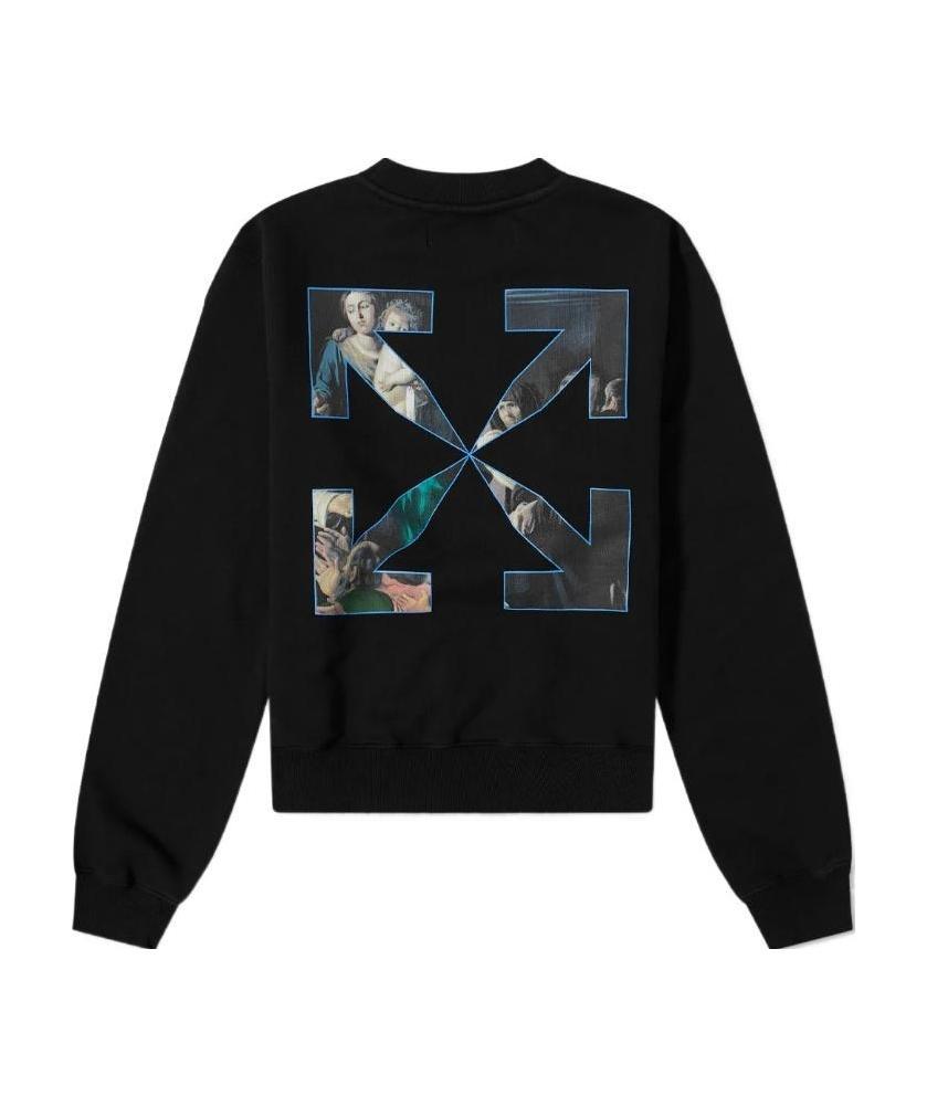 Off-white Caravaggio Painting Long-sleeve Sweatshirt In Black
