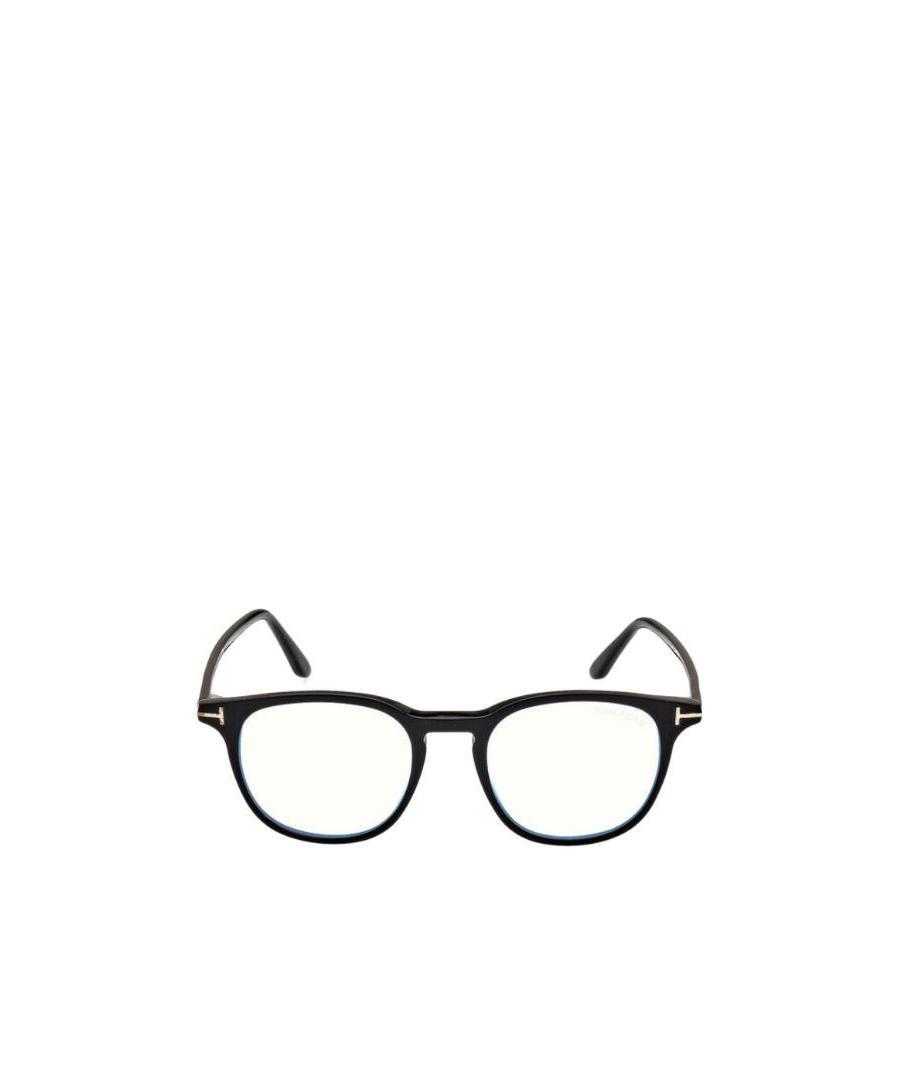 Tom Ford 50mm Square Blue Light Blocking Glasses In White