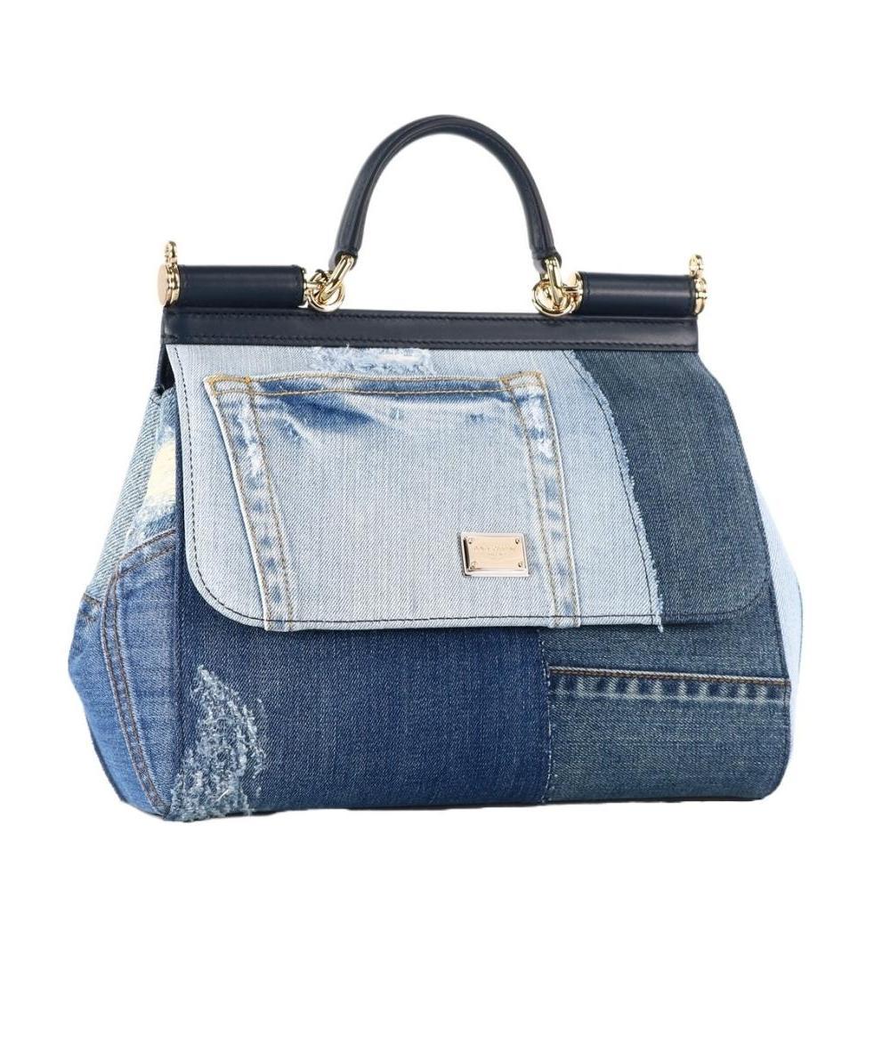 DOLCE & GABBANA SICILY DENIM TOTE BAG