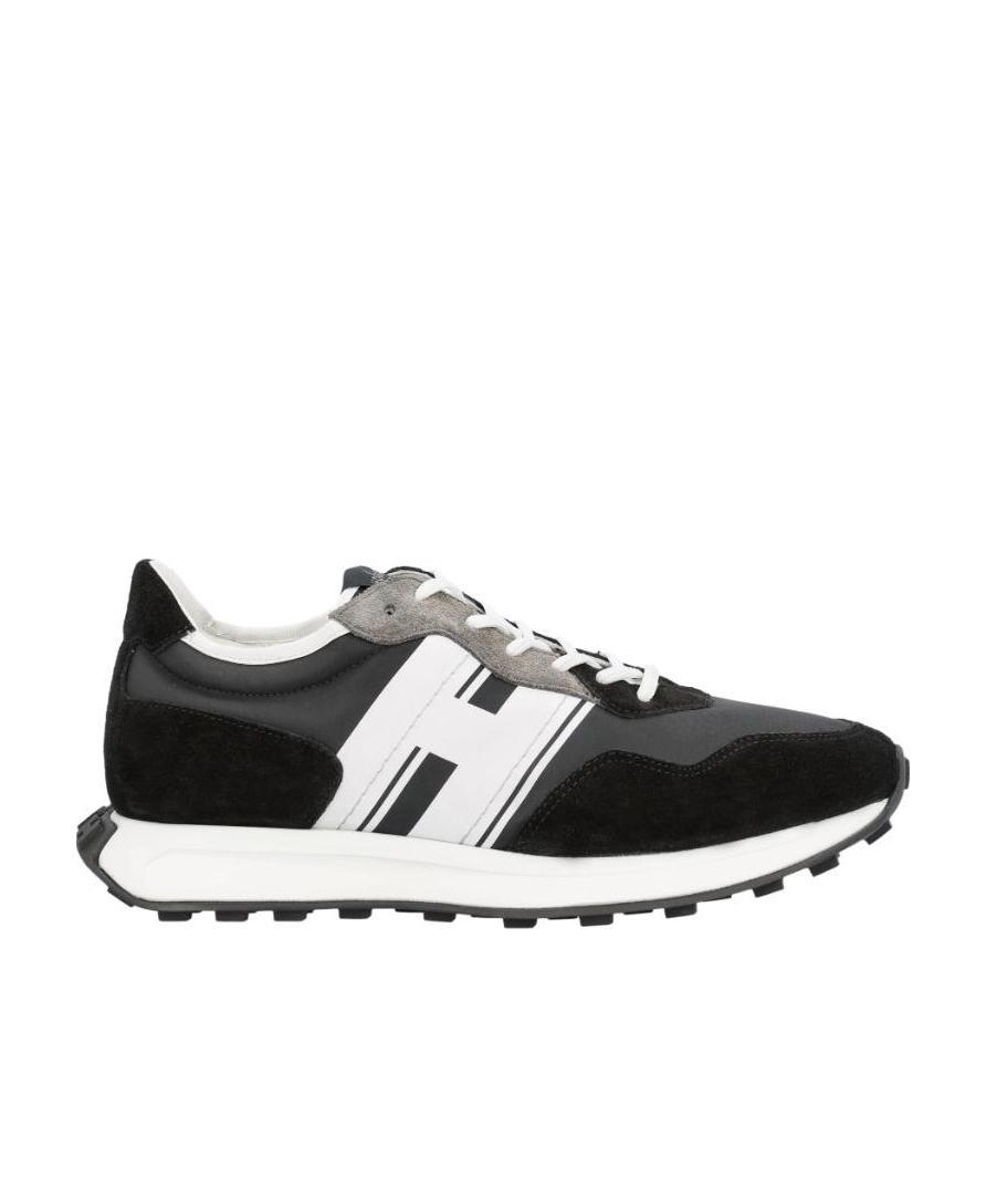Hogan Low-top Sneakers H601 Suede In Black