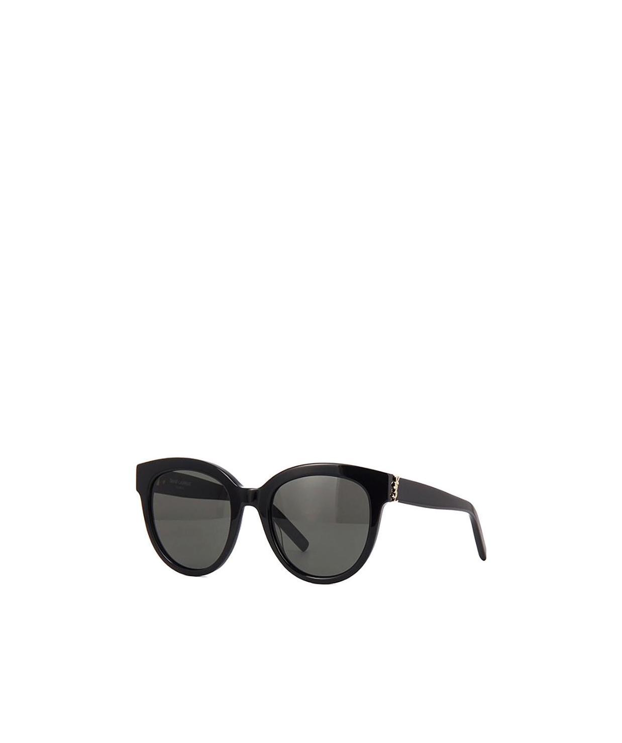 Saint Laurent Eyewear Round Frame Sunglasses In Black