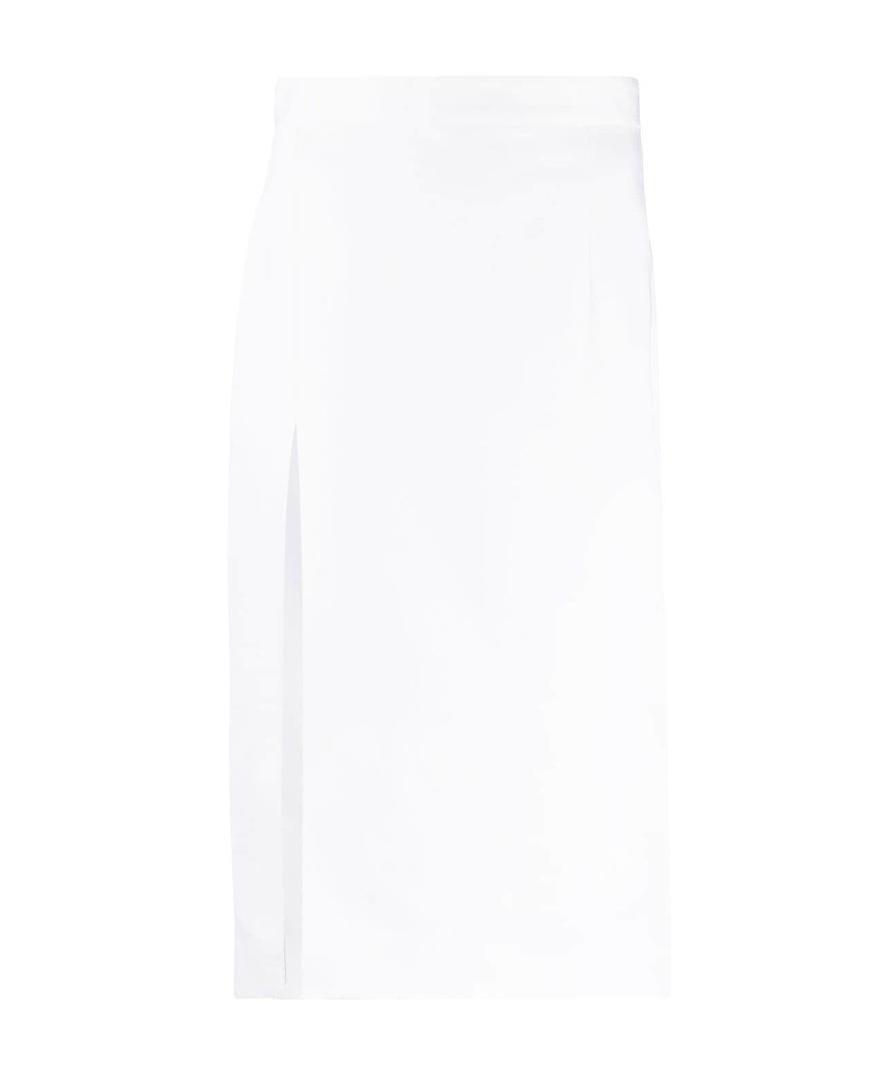 Dsquared2 Slit-detail High-waisted Skirt In White