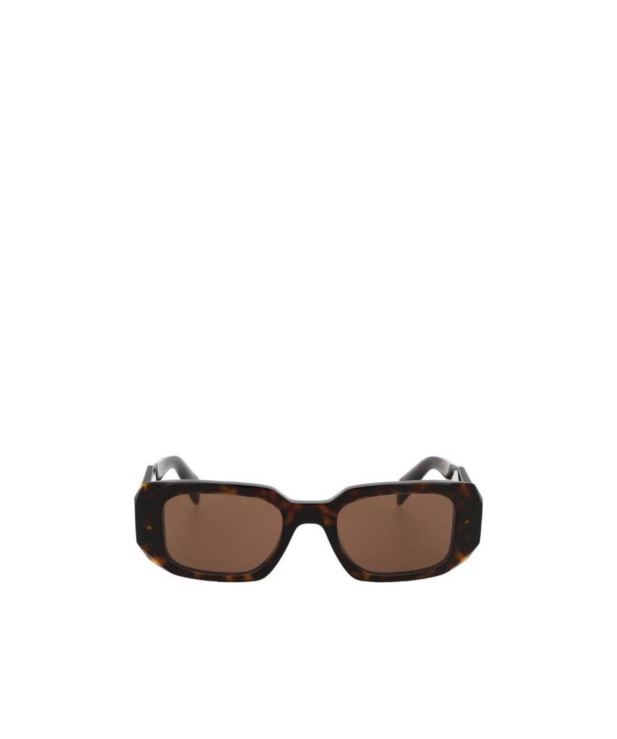 Shop Prada Tortoiseshell Pattern Frame Sunglasses In Brown