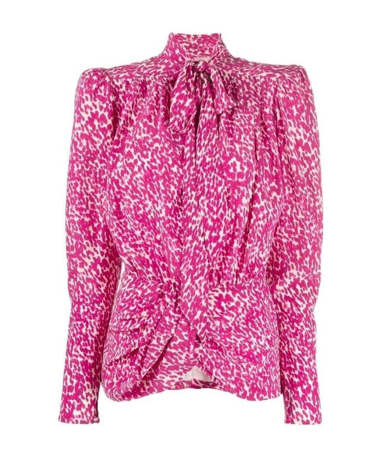 Isabel Marant Abstract-print Silk Blouse