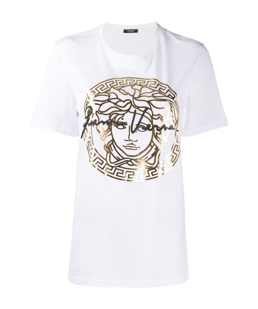 Versace Medusa Crew-neck T-shirt In White
