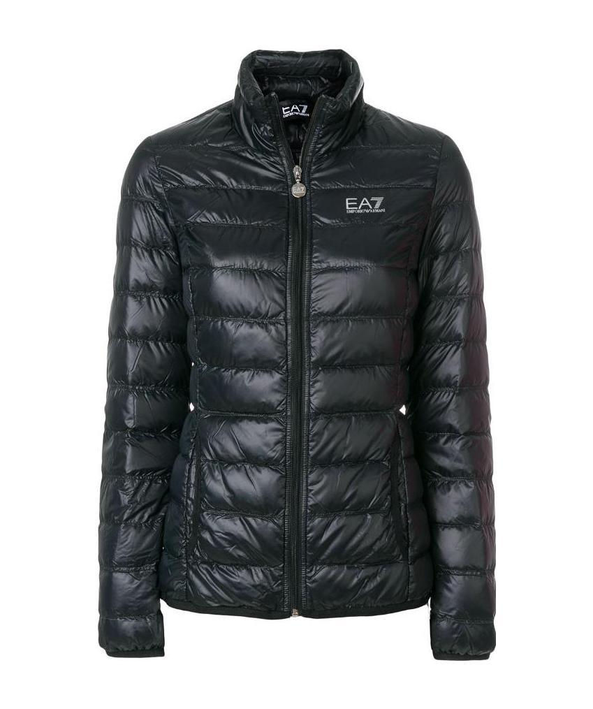 EA7 LOGO PRINT PUFFER JACKET