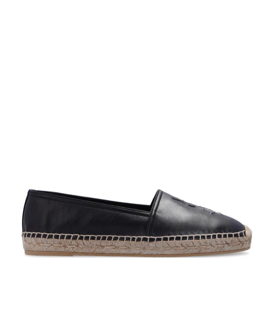 Saint Laurent Monogram Espadrilles In Lambskin In Black