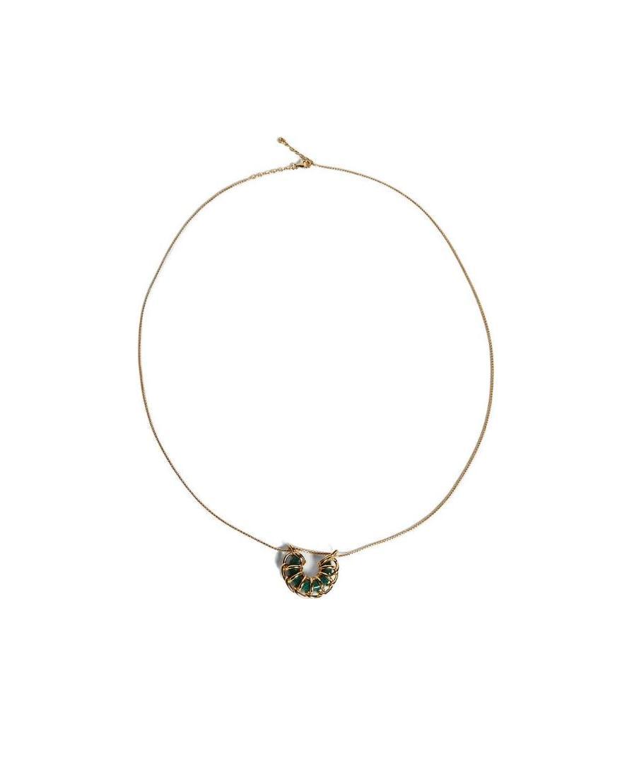 Bottega Veneta Coil Pendant Necklace In Multicolor