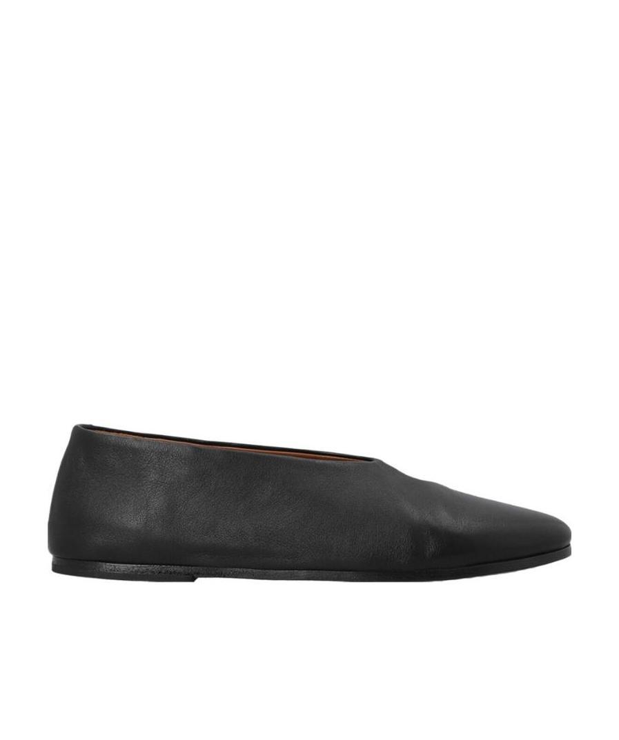 Marsèll Logo Flats In Black