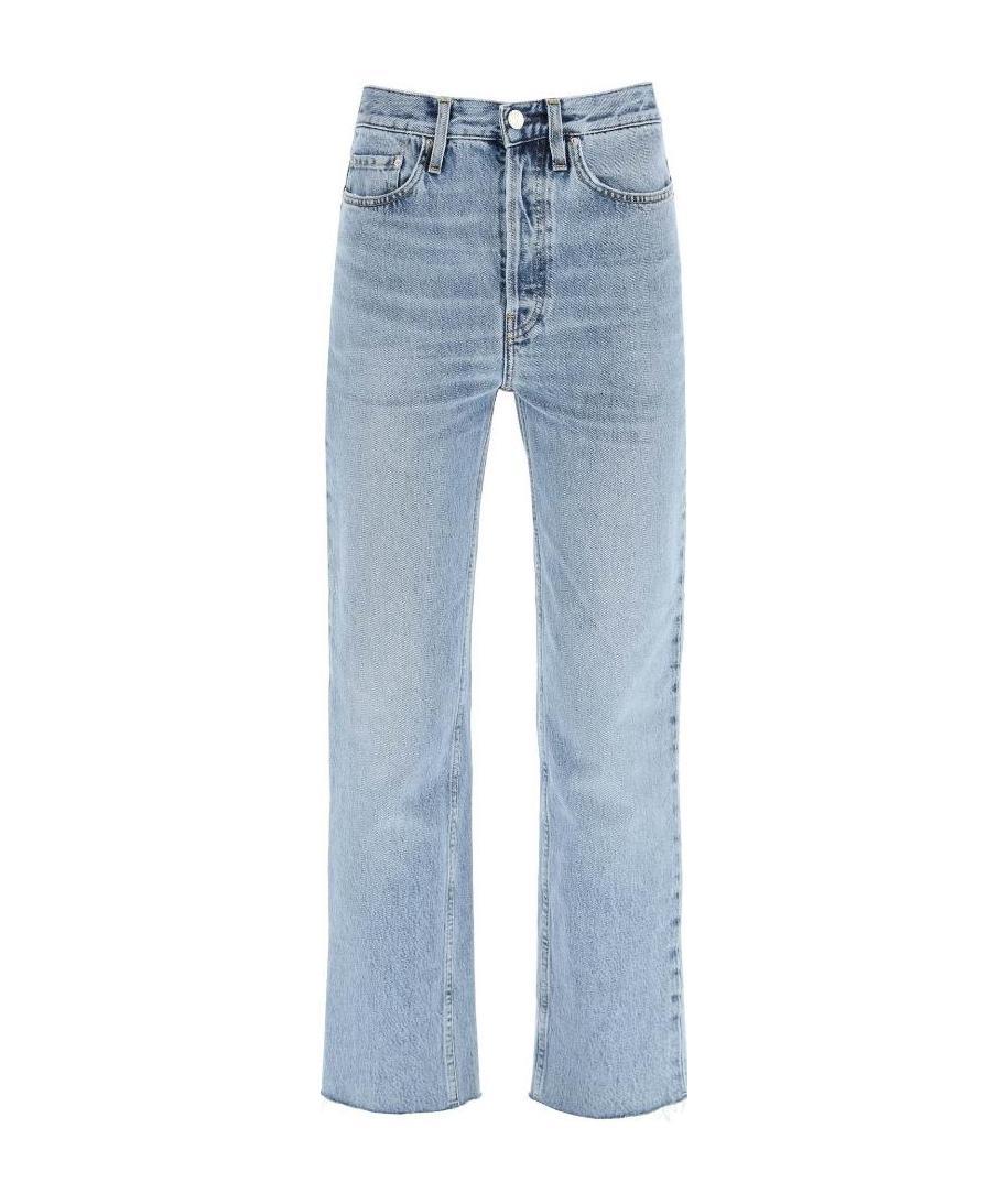 Totême Organic Cotton Straight Leg Jeans In Blue