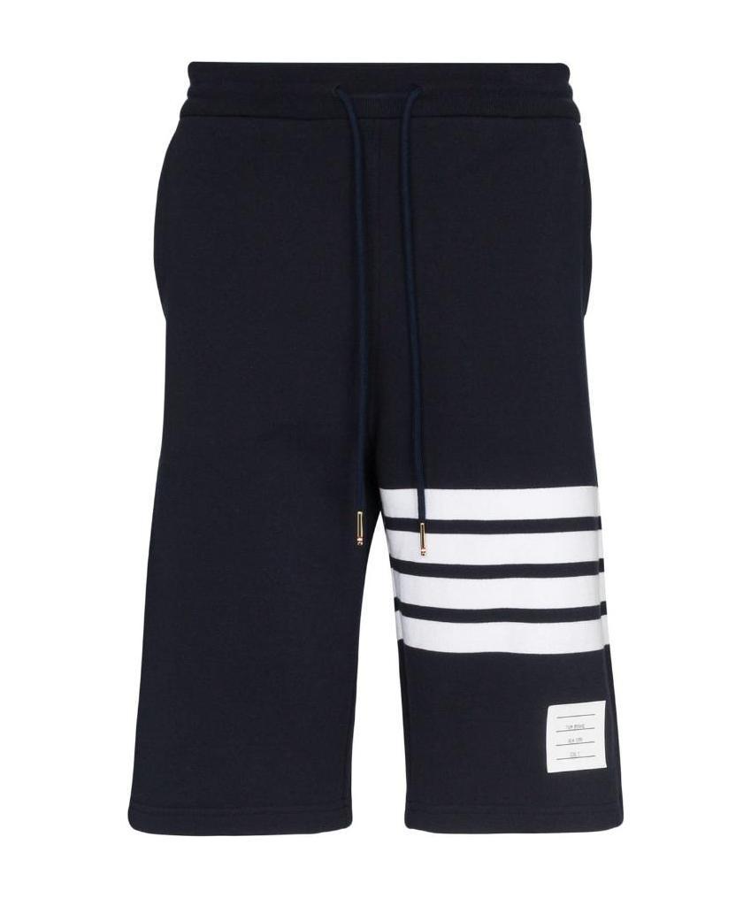Thom Browne Pantaloncini Da Allenamento A 4 Barre In Black