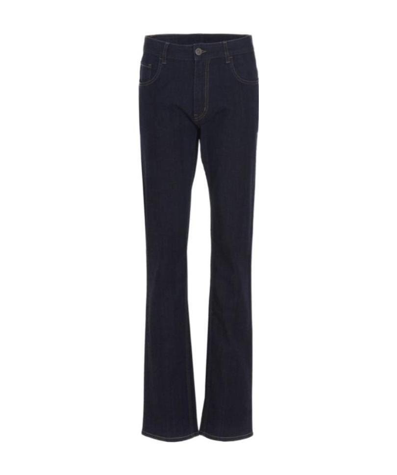 Prada Stretch Denim Jeans Belt Loops Five Pockets In Blue