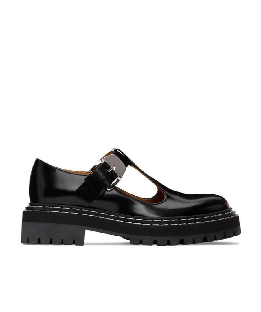 Shop Proenza Schouler Mary Jane Loafer Shoes In Black