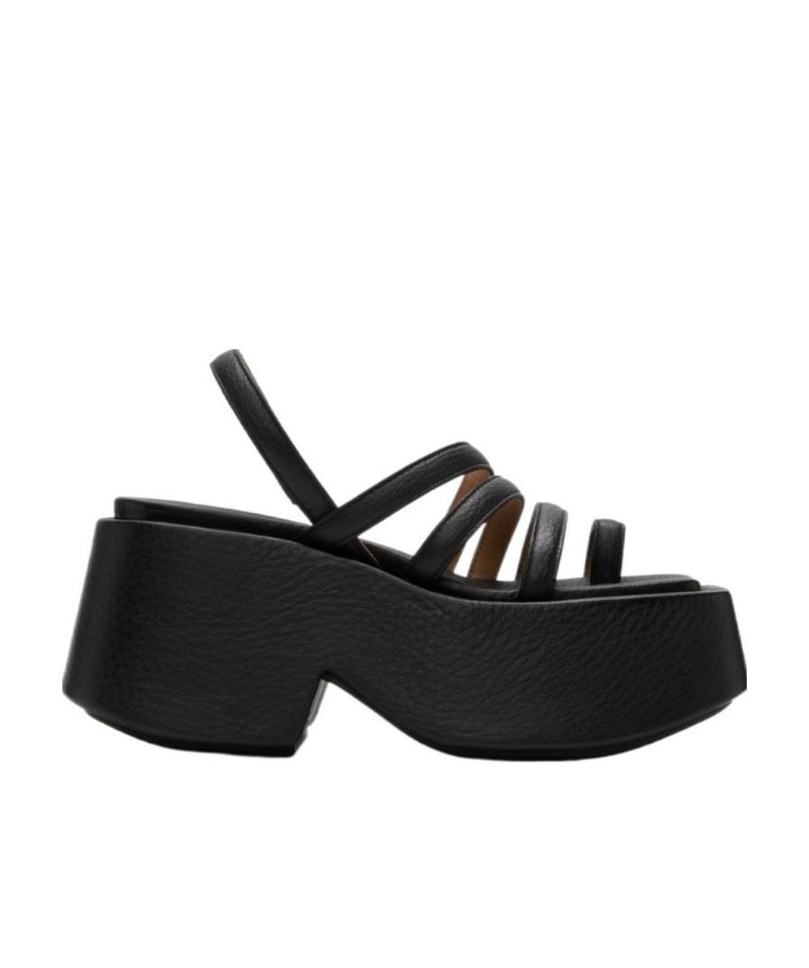Marsèll Slingback Chunky Platform Sandals In Black