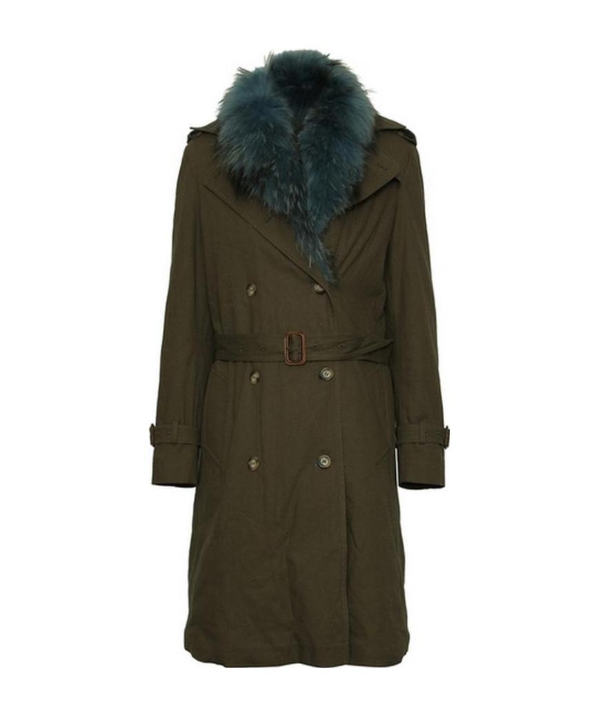 Forte Couture Lapel Waist Coat In Green