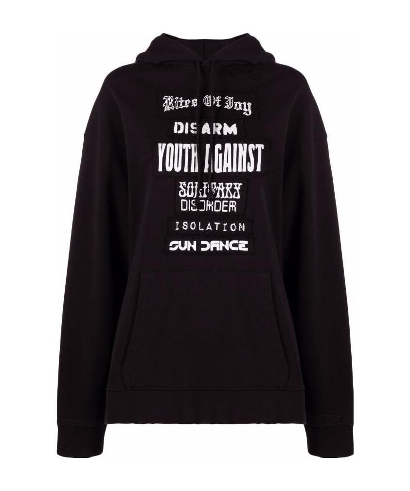 Raf Simons Hoodie In Black