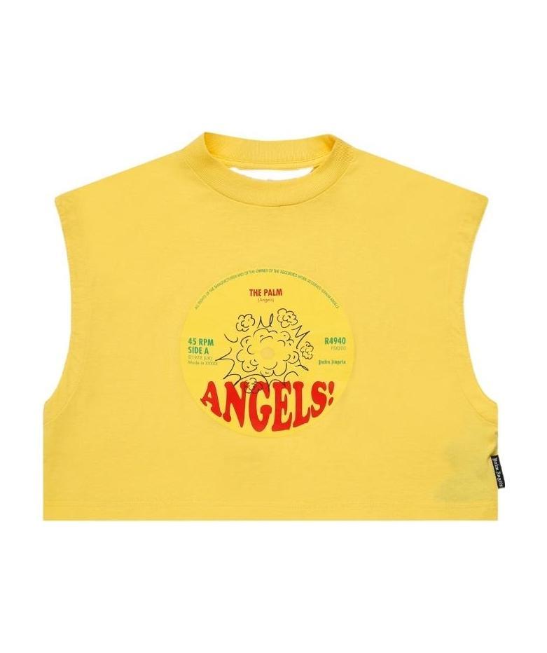 Palm Angels Record-print T-shirt In Black