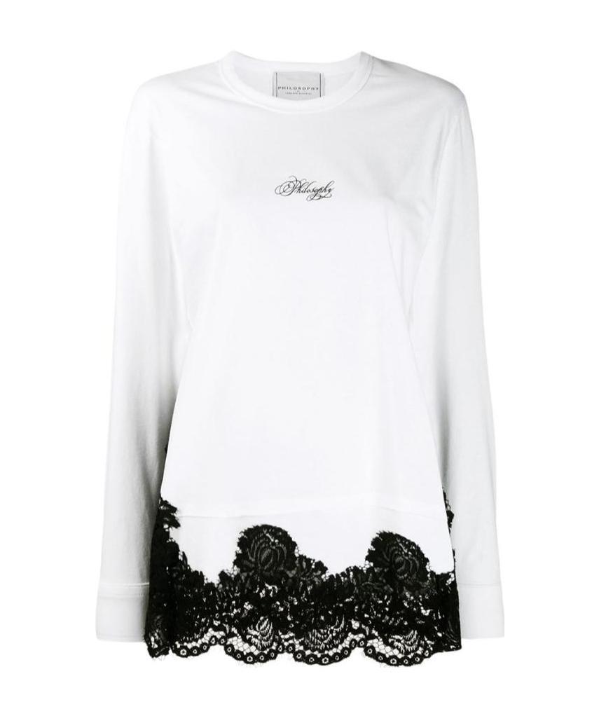 Philosophy Di Lorenzo Serafini Logo Details T-shirt In White