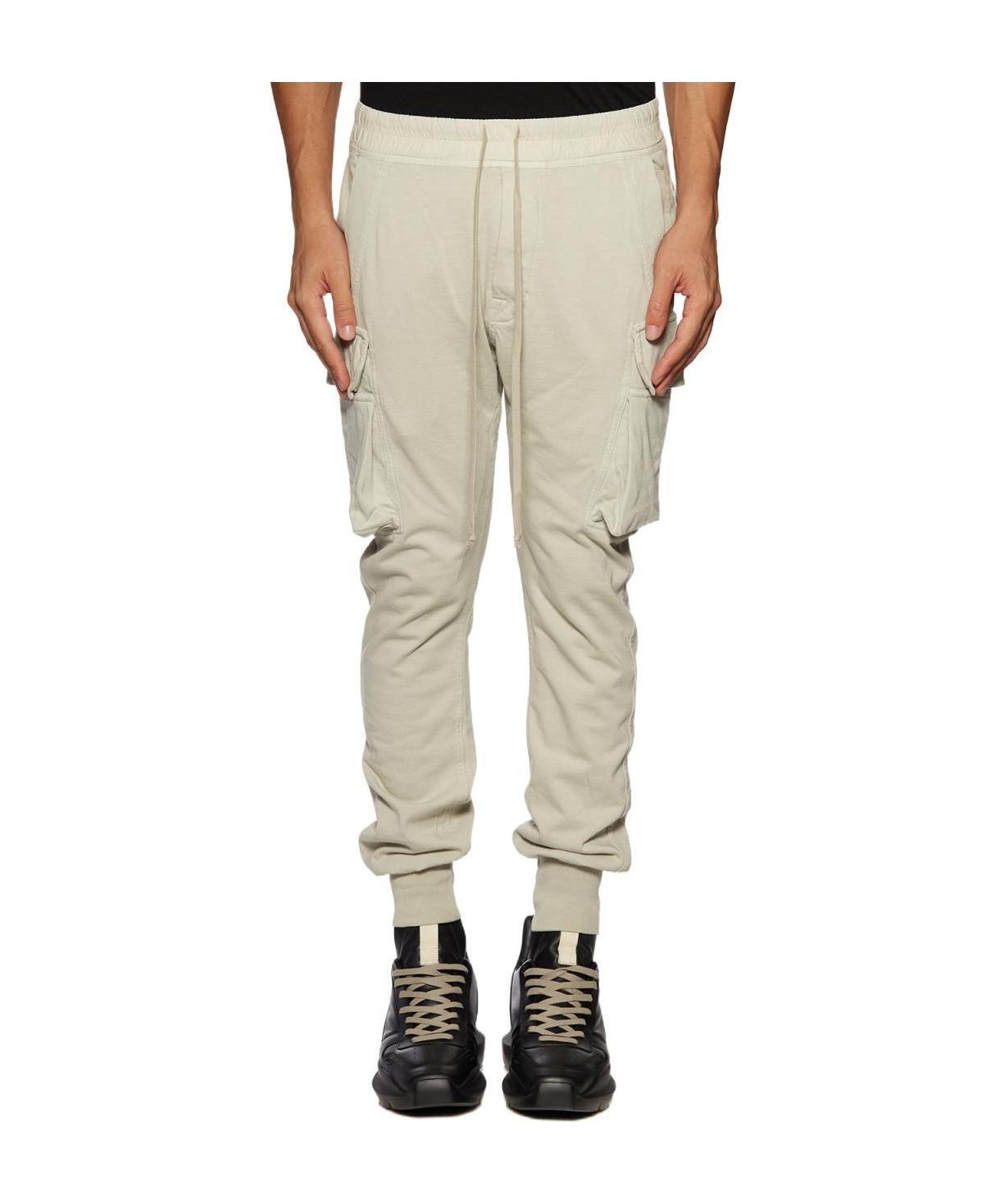 Rick Owens Drkshdw Drawstring Organic Cotton Track Pants In Nude