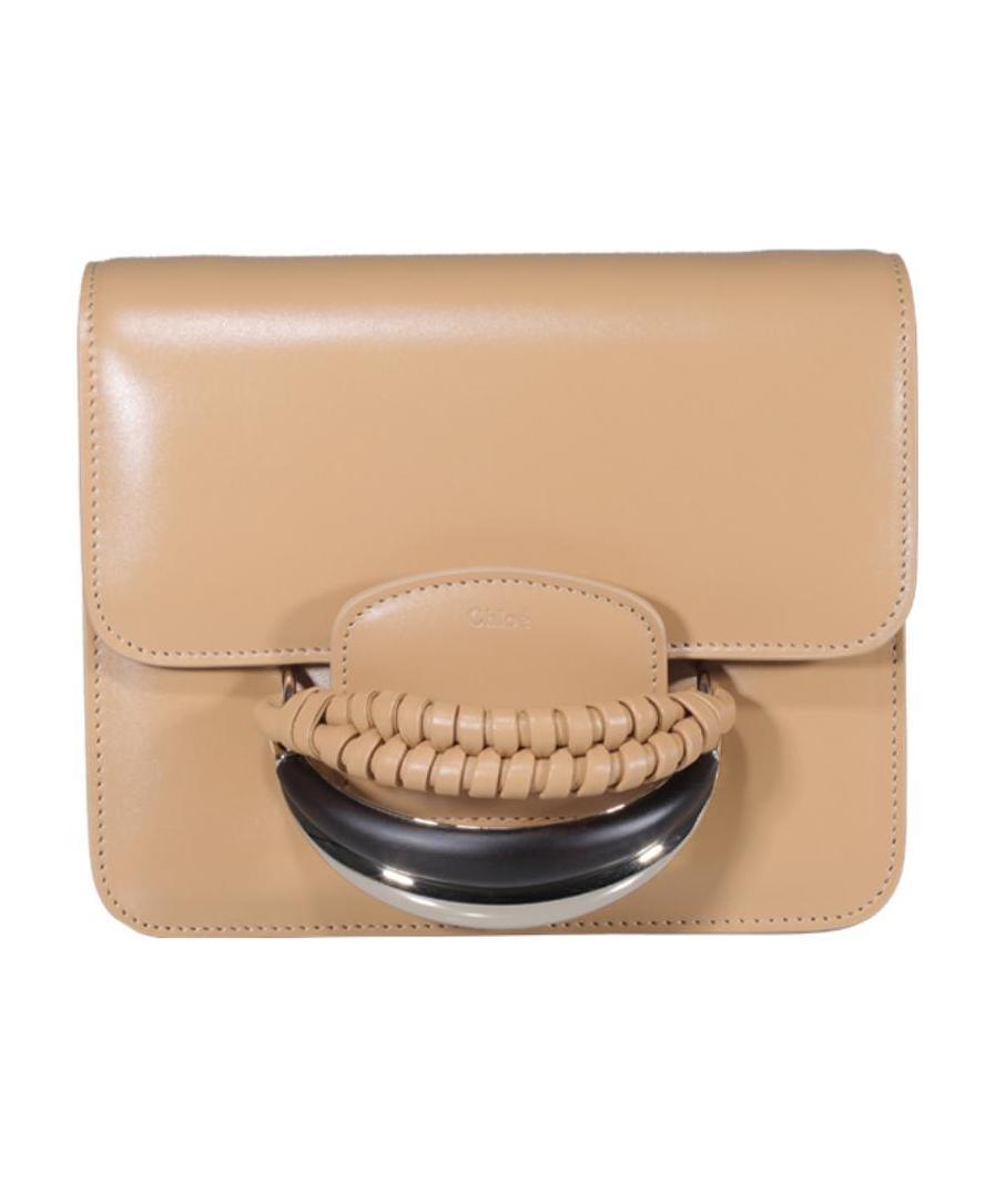 Chloé Kattie Leather Crossbody Bag In Nude