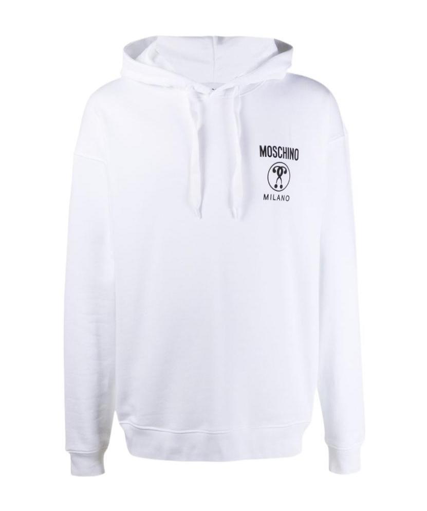 Moschino Logo-print Hoodie In White