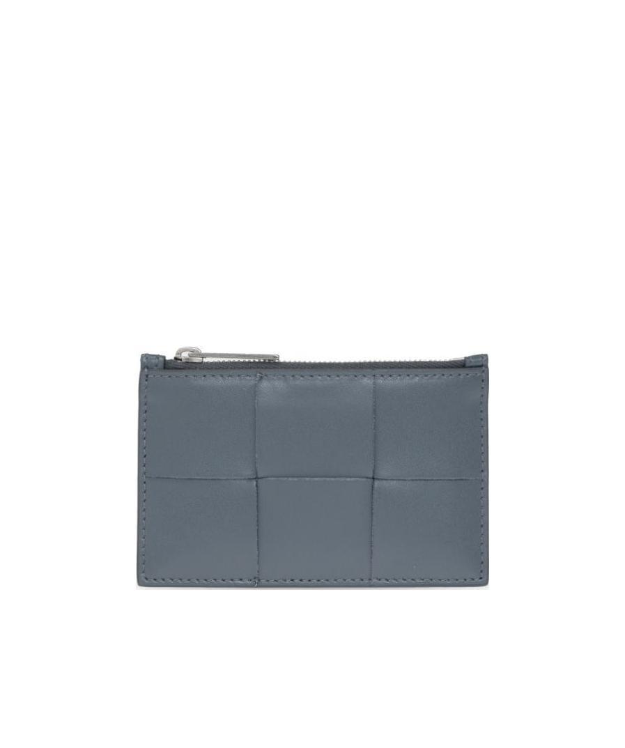 Bottega Veneta Intrecciato Card Holder In Green