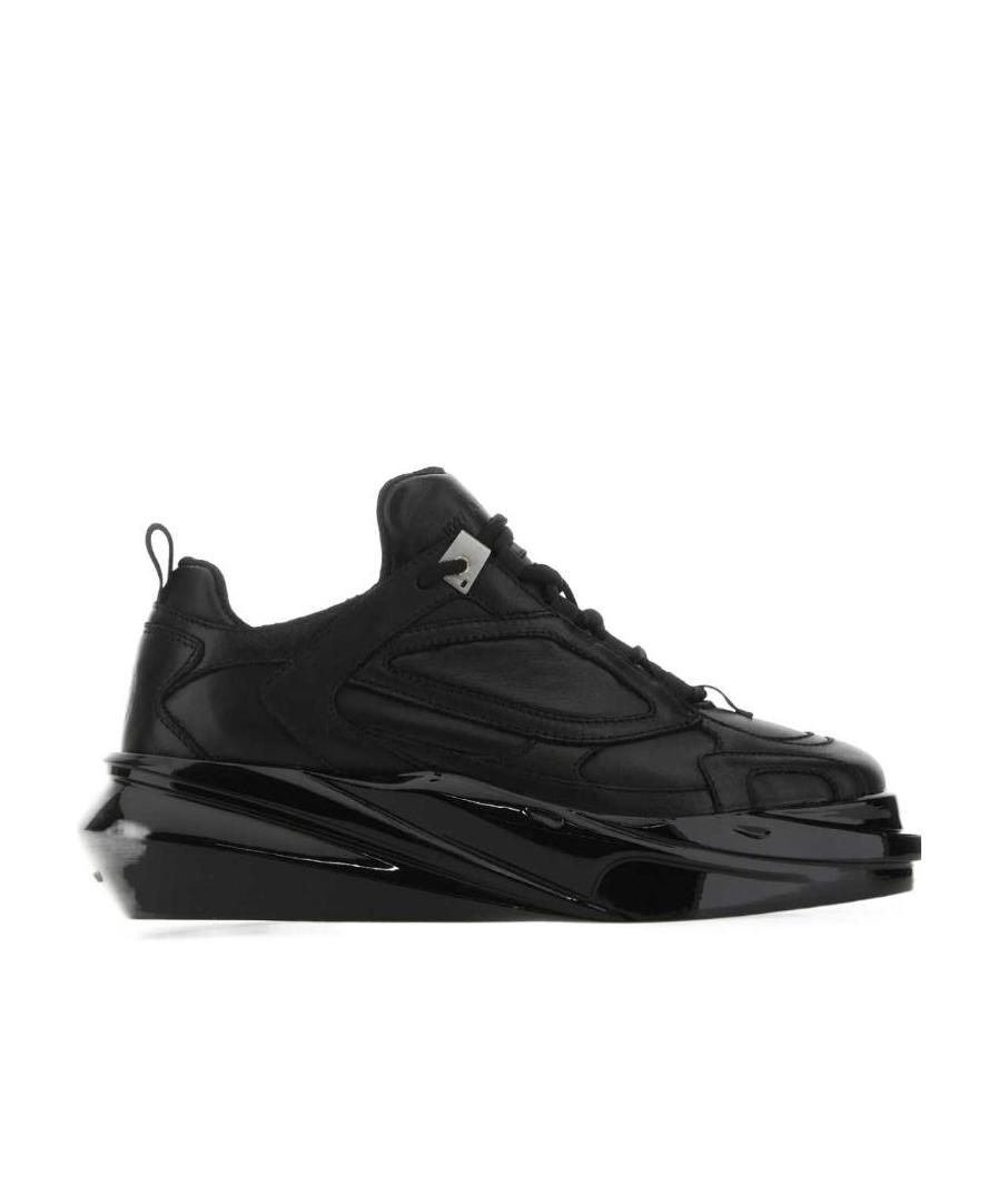Alyx Square-toe Lace-up Sneakers In Black