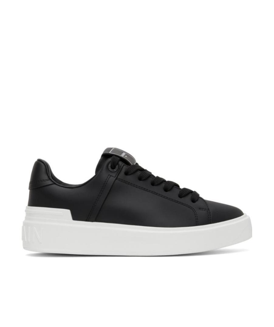 BALMAIN B-COURT TRAINERS IN CALFSKIN
