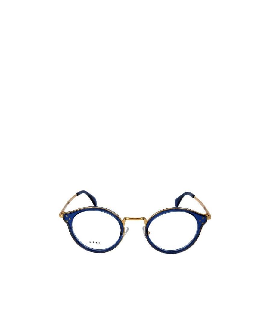 Celine Logo Transparent Frame Flat Light Frame In Blue